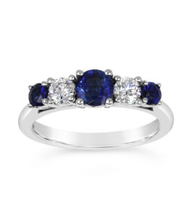 ROUND 5 STONE GRADUATED RING