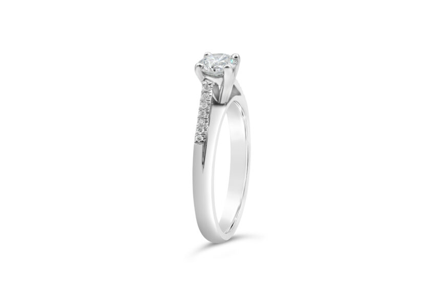 LIGHTWEIGHT DIAMOND SET CROSSOVER RING  - Image 3
