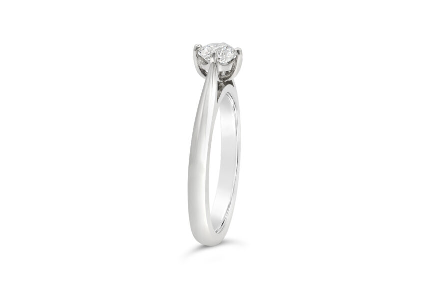 ROUND COMPASS SET SINGLE STONE RING(WRF) - Image 3