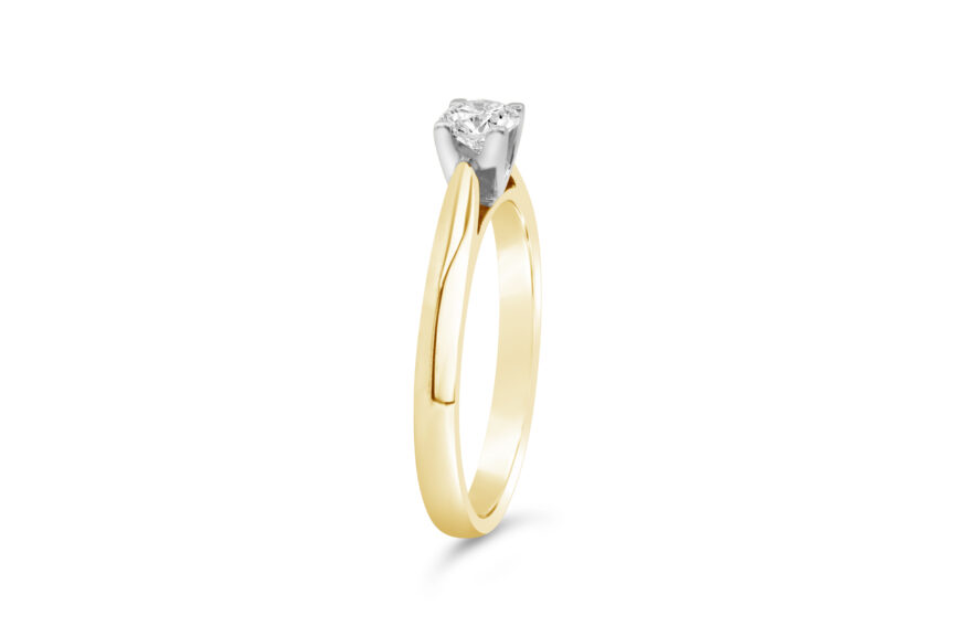 4 CLAW SINGLE STONE RING - Image 3