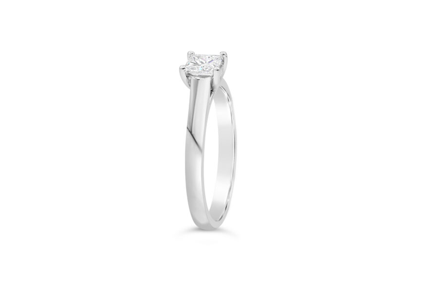 PRINCESS CUT SINGLE STONE RING - Image 3