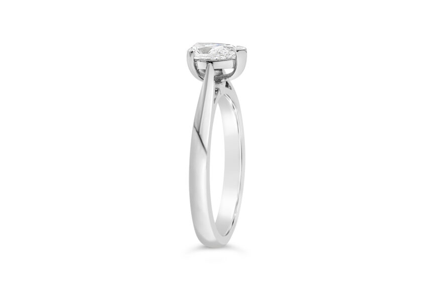 SINGLE STONE PEAR SHAPE RING(WRF) - Image 3