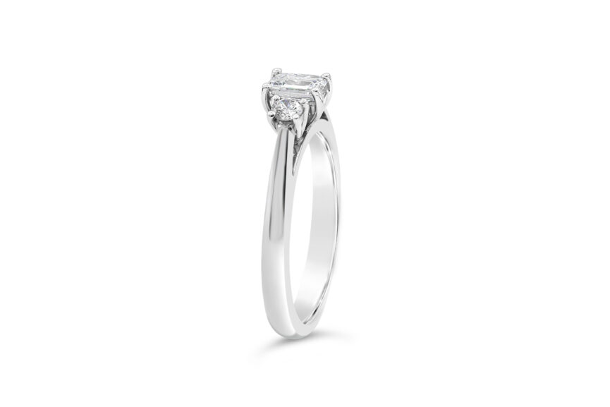 3 STONE ETERNIRTY CUT ROUND RING(WRF) - Image 3