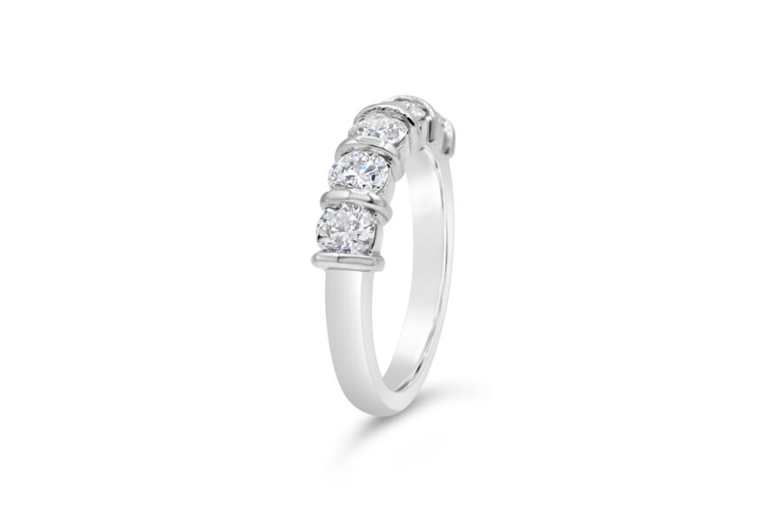 Bar/Loop Set 1/2 Eternity Ring - Image 4