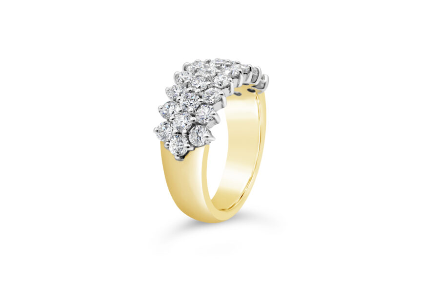 3 Row 1/2 Eternity Ring - Image 3