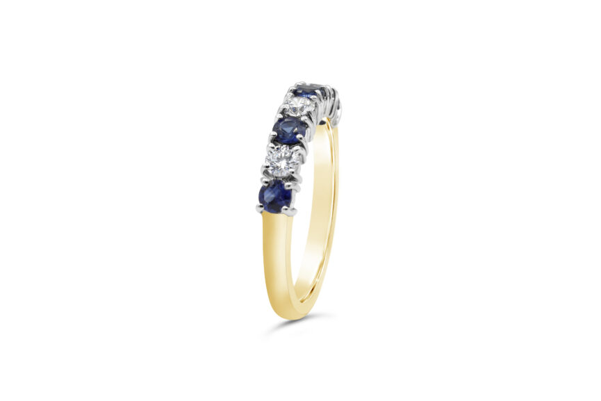 4 RUBY + 3 STONE DIAMOND RING - Image 12