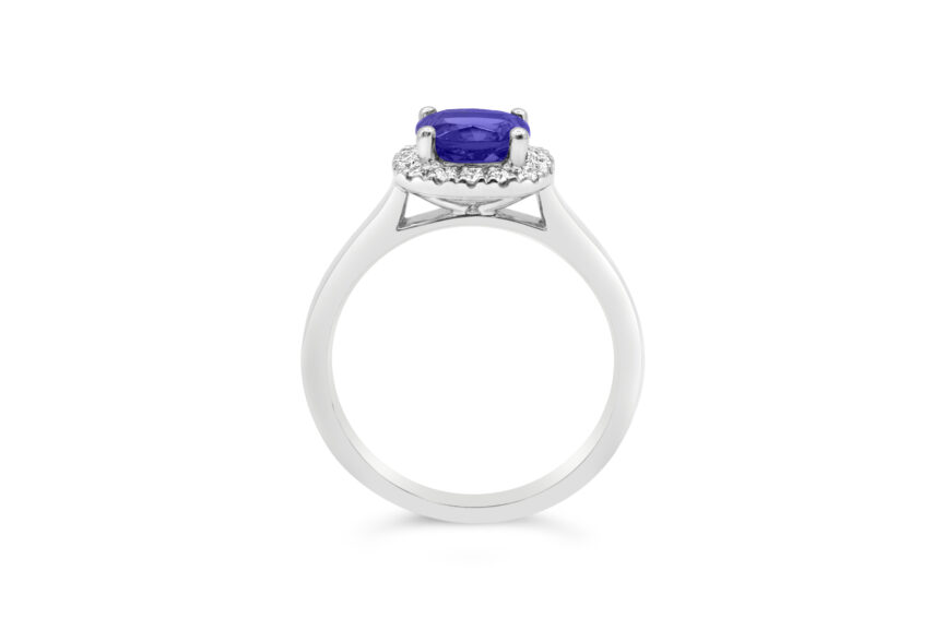 CUSHION DIAMOND HALO RING - Image 2