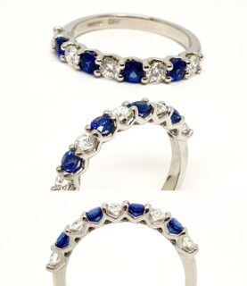 9 STONE V STYLE RING