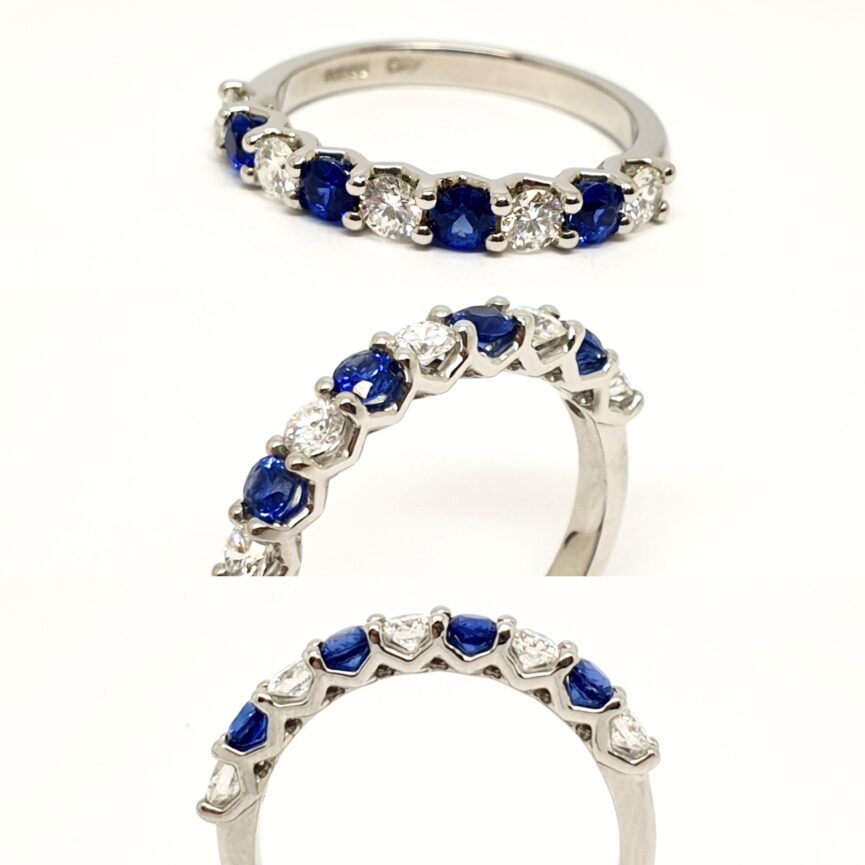9 STONE V STYLE RING